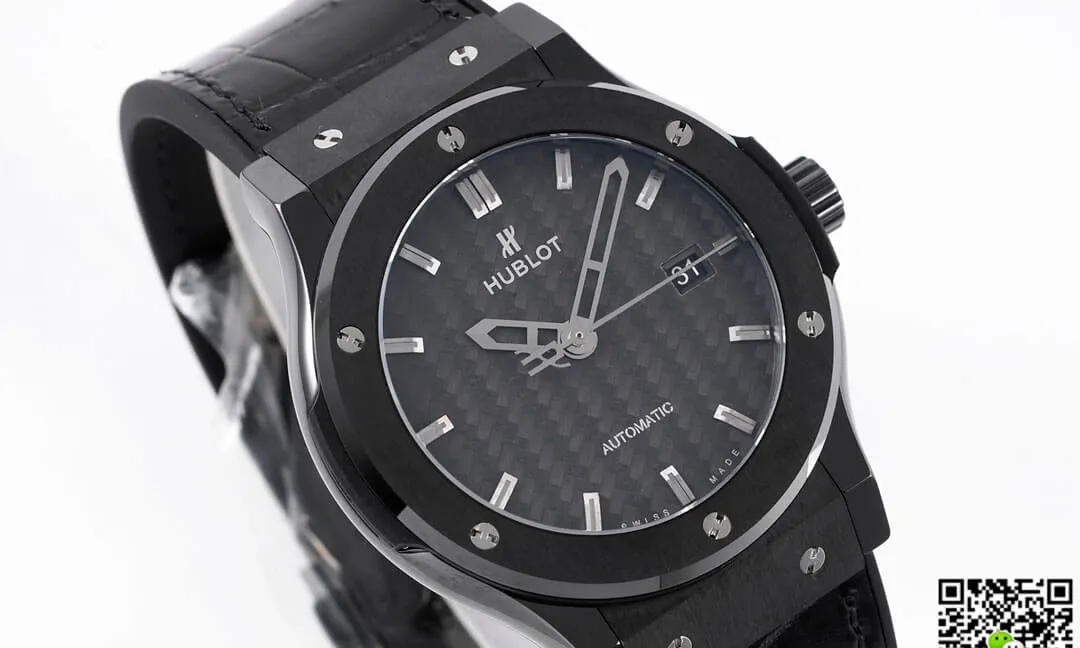 GSF Hublot Classic Fusion 542.CM.1770.RX GS Factory 1:1 Best Edition Replica Watch Black Leather Strap